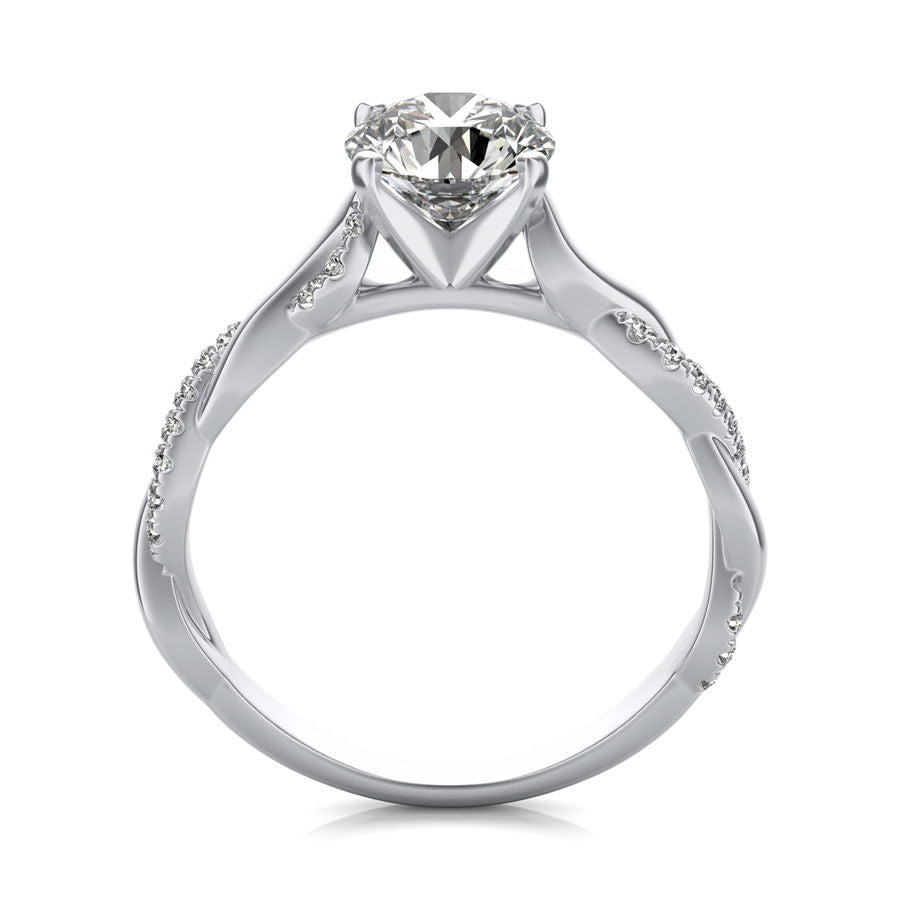 Twist Engagement Ring