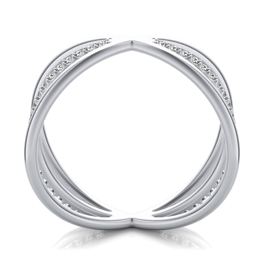 Criss Cross Eternity Ring