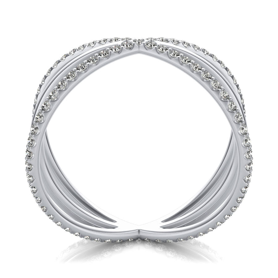 Criss Cross Eternity Ring