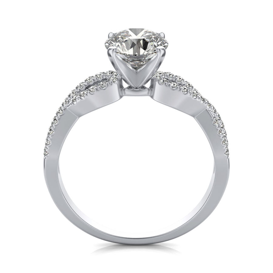 Twist Engagement Ring