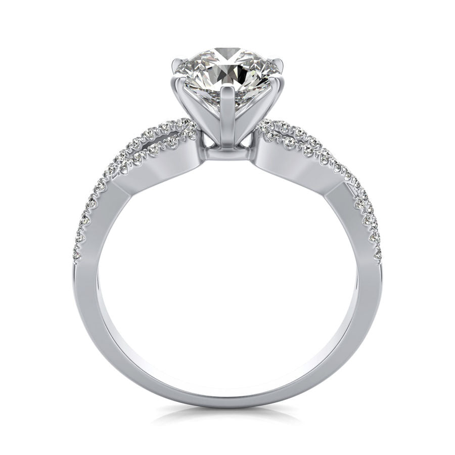 Twist Engagement Ring