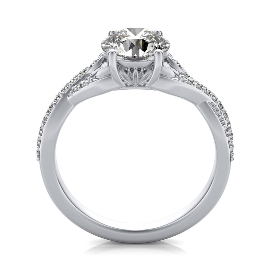 Twist Engagement Ring