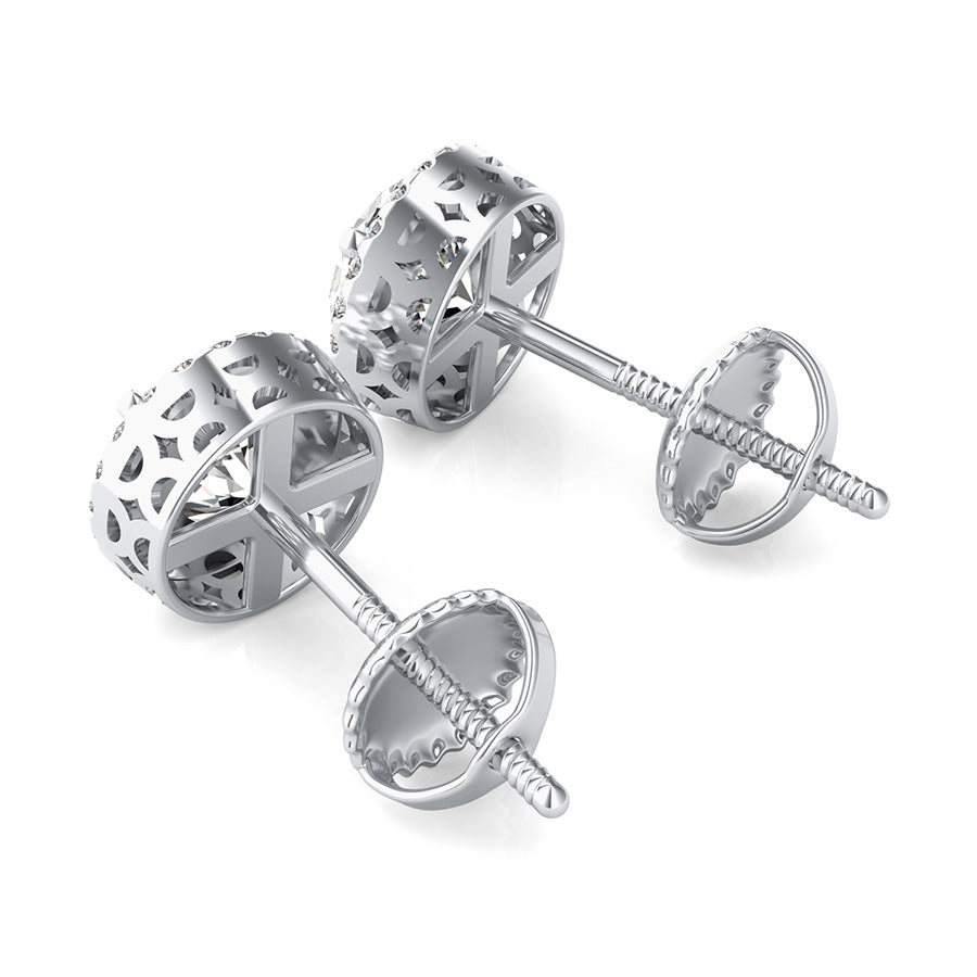 Basket Halo Earrings