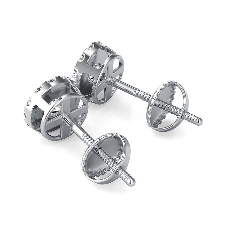 Classic Halo Earrings