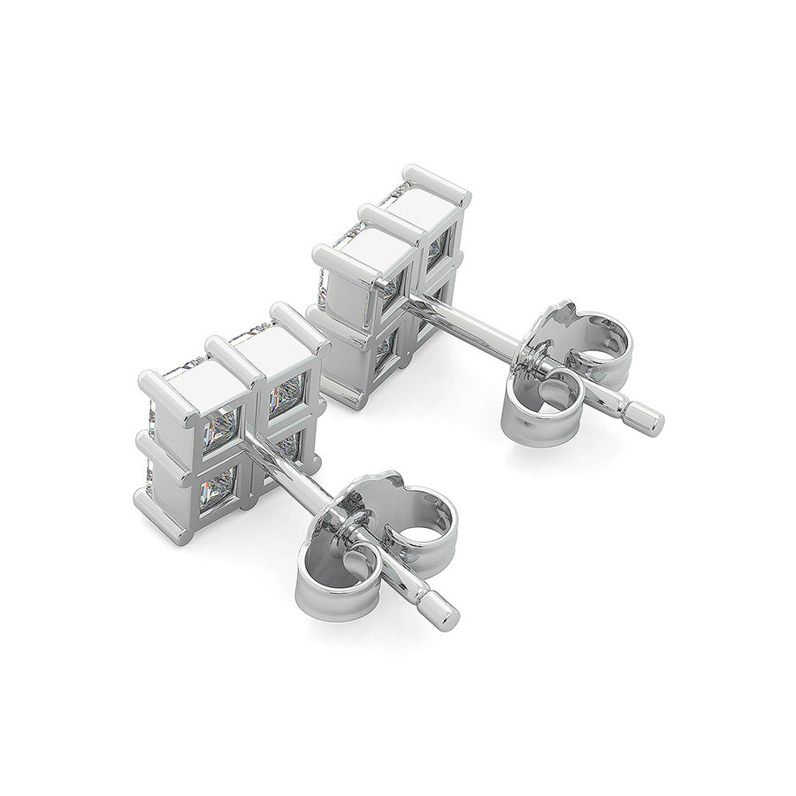 0.75 Ct. T.W. Cluster Stud Earrings