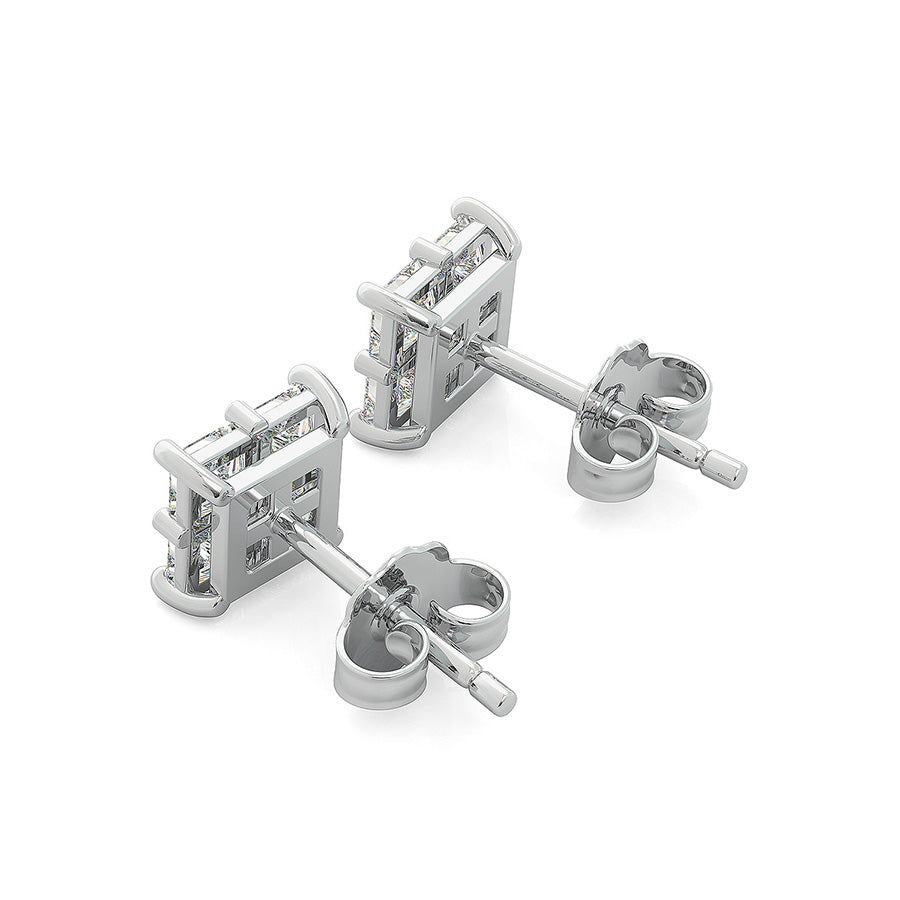 0.75 Ct. T.W. Cluster Stud Earrings